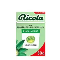 Ricola, Bonbons sans sucres Eucalyptus