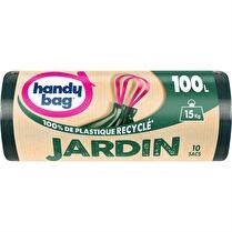 HANDY BAG Sacs poubelle Jardin 80% plastique recyclé 100l x10