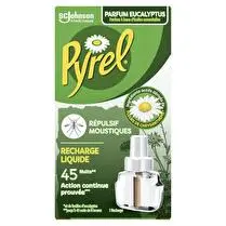 Pyrel, Recharge diffuseur électrique liquide Répulsif moustique eucalypstus