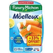 FLEURY MICHON Bâtonnets le moelleux - x 18 + 33% offert
