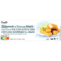Le moins cher, Bätonnets de poissons panés x15