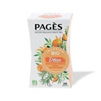 PAGÈS Infusion bio detox romarin frene saveur mandarine x20s