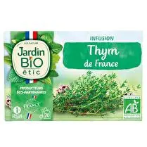 Jardin bio étic, Infusion thym bio 20 sachets