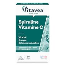 VITAVEA Spiruline vitamine C 30 gélules 30j
