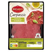 Bigard, CARPACCIO BOEUF HUILE OLIVE BASILIC