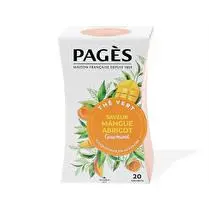 Pagès, The vert saveur mangue abricot gourmand x20s