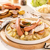 Fabriqué dans nos ateliers, Choucroute garnie familiale