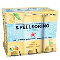 San Pellegrino, Eau gazeuse aromatisée citron et zeste de citron