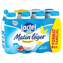 Lactel, Lait sans lactose Demi écrémé UHT Format familial