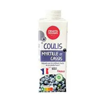 Fruits & co, Coulis myrtille cassis 250ml
