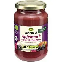Alnatura, Purée pomme mûre framboise