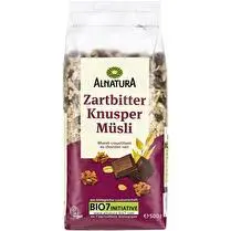 Alnatura, Muesli croustillant au chocolat noir BIO