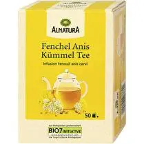 Alnatura, Infusion fenouil anis carvi 50 sachets