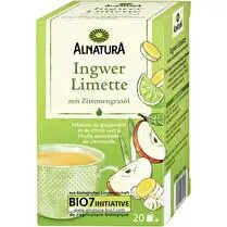 Alnatura, Infusion gingembre citron vert 20 sachets
