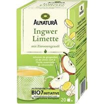 ALNATURA Infusion gingembre citron vert 20 sachets