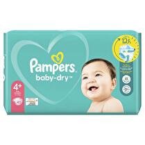PAMPERS Couches baby dry géant taille 4+