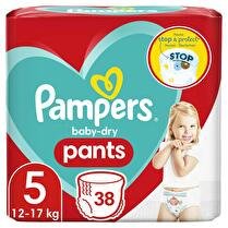 PAMPERS Culottes baby dry pants géant taille 5
