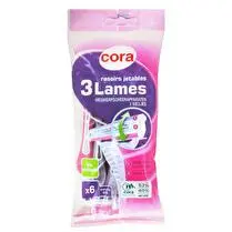 Cora, Rasoir jetable femme 3 lames