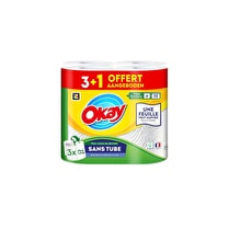 Okay, Essuie tout  Sans tube blanc  - 3 + 1 offert