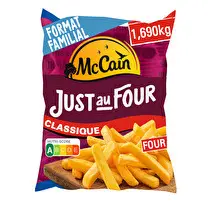 Mc Cain, Frites classique Just au four grand format