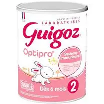 Guigoz, Optipro 5hmo 2ème âge dès 6 mois boite métal