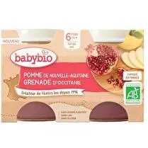 Babybio, Pot pomme de nouvelle aquitaine grenade d'Occitanie dès 6 mois x2