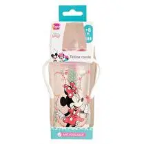Tigex, Biberon col large avec poignées Minnie, 300ml, +6 mois