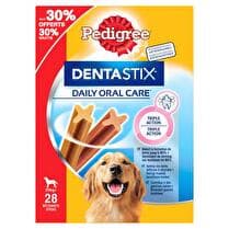 PEDIGREE Bâtonnets hygiène bucco-dentaire x28 Pour grand chien  -  dont 30% offerts