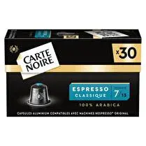 Carte noire, Capsules café espresso N°7 x30