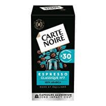 CARTE NOIRE Capsules café espresso N°7 x30