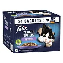 Félix, Tendres effilés en gelée sélection mixte x 24