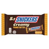 Snickers, snickers creamy cacahuètes X 5