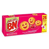 BN, Mini bn framboise x5