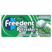 Freedent, Dragées refreshers menthe verte x 8