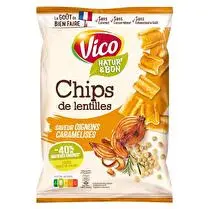 Natur'&bon, Chips de lentille gout oignons caramelises