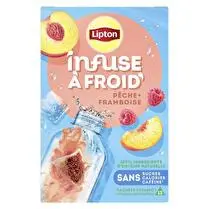 Lipton, Lipton infuse à froid pêche framboise x15