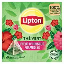 Lipton, Thé vert Fleur d'hibiscus framboise - x 20 sachets