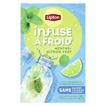 Lipton, Thé infusé à froid menthe - x 15 sachets