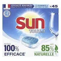 Sun, Tablette tout en un efficace & respectueux standard ecolabel x45