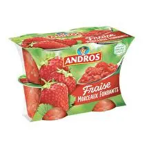 Andros, Fraise avec morceaux fondants