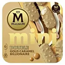 Magnum, Mini bâtonnets double gold caramel billionaire x6