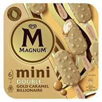 MINI MAGNUM Mini bâtonnets double gold caramel billionaire