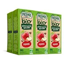 Pressade, Nectar bio pomme sans sucres ajoutés