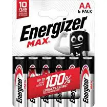 Energizer, Piles alcaline max AA/LR06 x6