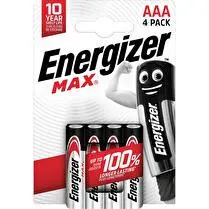Energizer, Piles max AAA LR03 x4