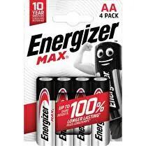 Energizer, Piles alcalines max  AA/LR06 x4