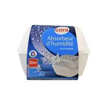 Cora, Absorbeur d'humidité medium  inclus 1 recharge galet percé