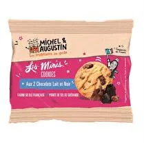 Michel et Augustin, Petits cookies 2 pépites de chocolat lait et noir 35g Michel et Augustin
