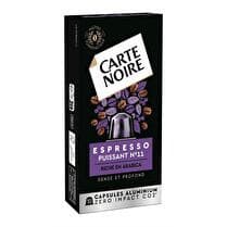 CARTE NOIRE Capsules alu espresso puissant n°11 x 10