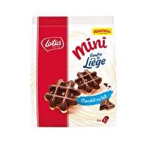 LOTUS Mini gaufre de liège chocolat au lait x 6